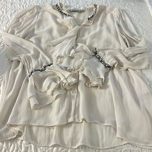 Pearl detailed blouse